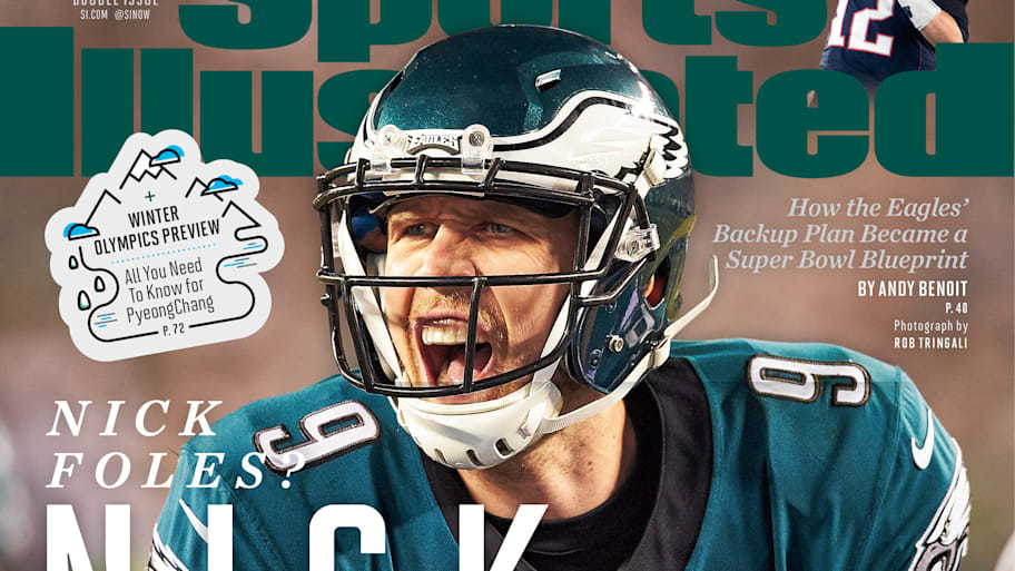 Closeup of Philadelphia Eagles QB Nick Foles (9) 