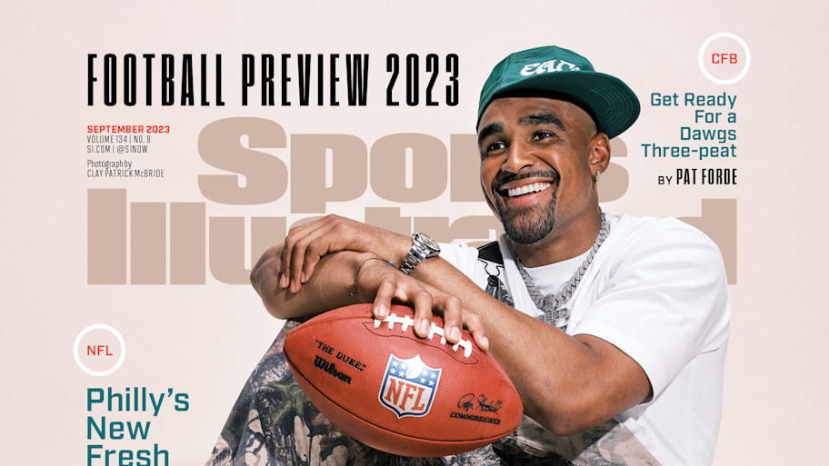 Casual portrait of Philadelphia Eagles quarterback Jalen Hurts
