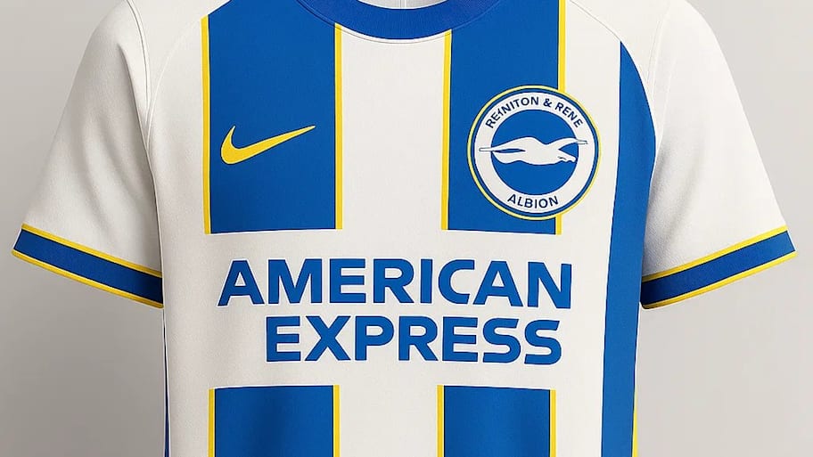 Brighton's potential new home shirt.