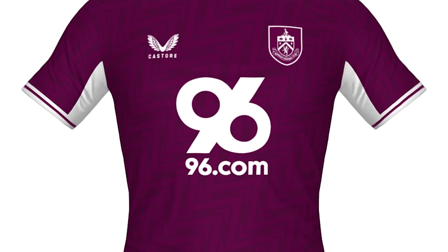 Fan mockup of Burnely's 2025-26 home jersey.