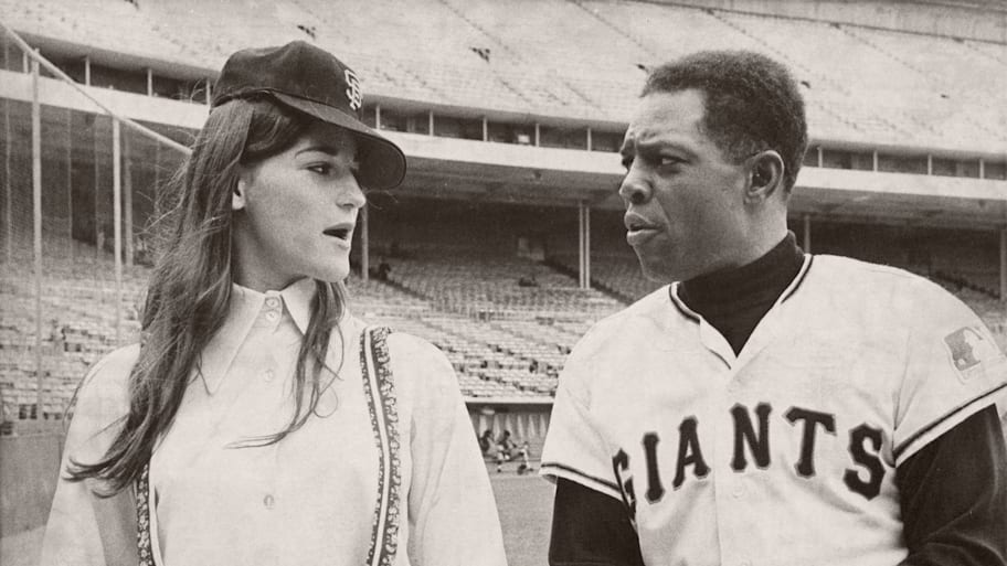 Denise Long Rife with Willie Mays