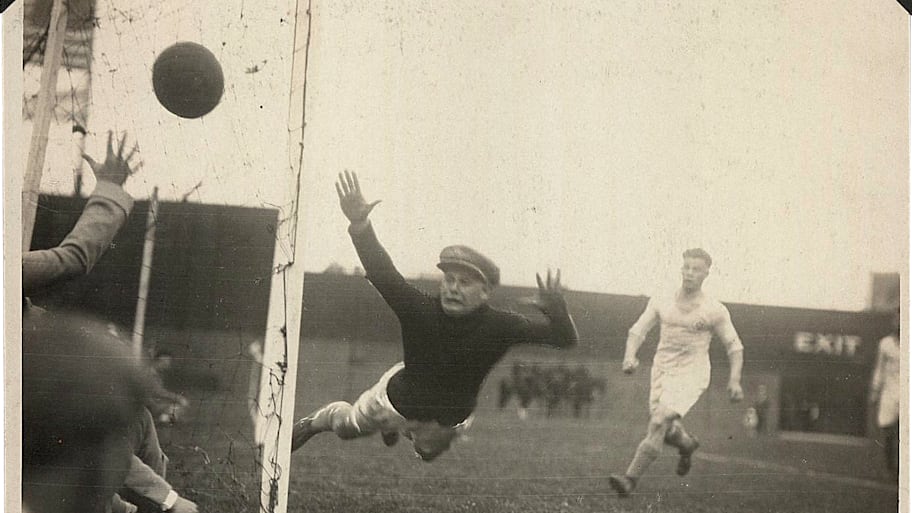 Goalkeeper Fabian was one of the stars of the Hakoah soccer team.