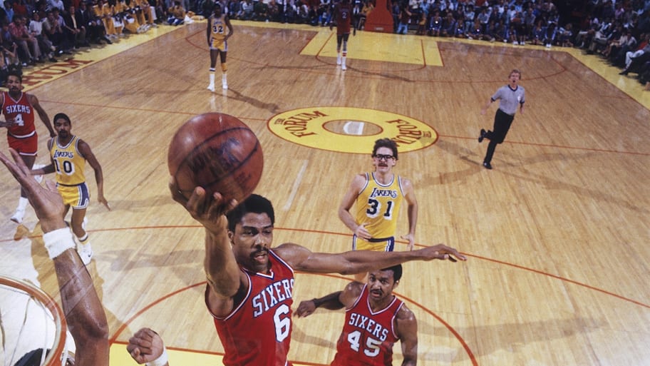 Philadelphia 76ers Hall of Famer Julius Erving