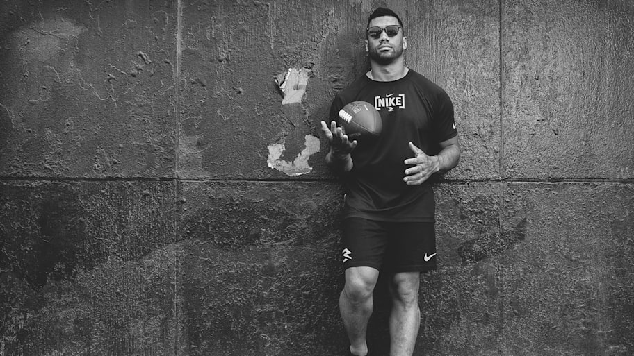 Russell Wilson, New York Giants quarterback, SI Digital Cover photo shoot