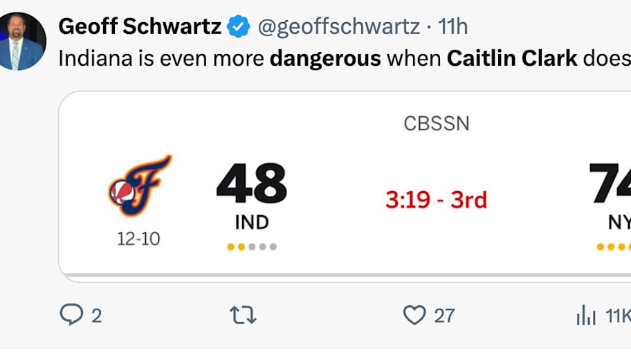Fever lose again without Caitlin Clark.