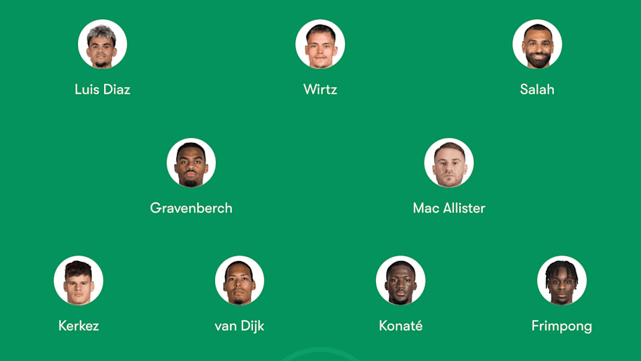 Liverpool lineup