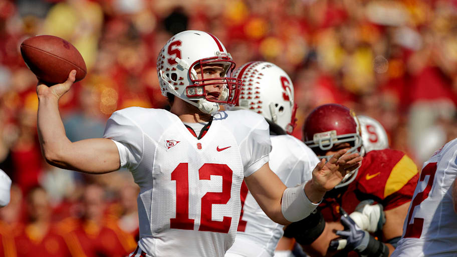 Stanford QB Andrew Luck passes vs USC in 2009.
