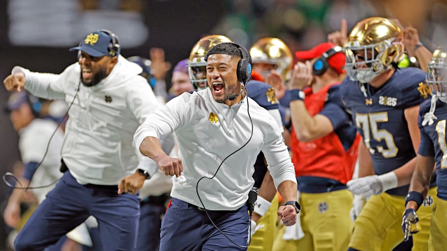 Marcus Freeman’s Irish jumped out to an early lead against Ohio State in the 2025 national title game.