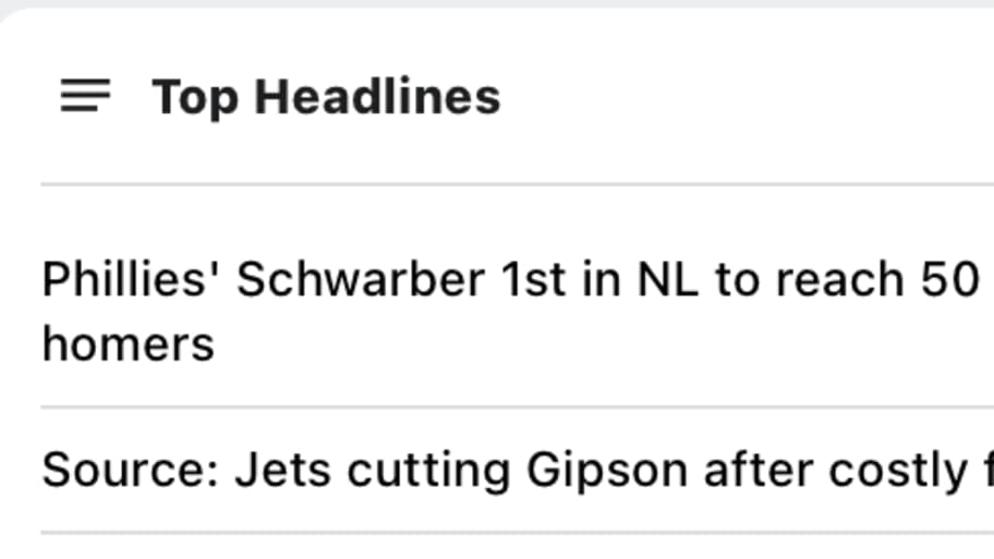 ESPN headlines