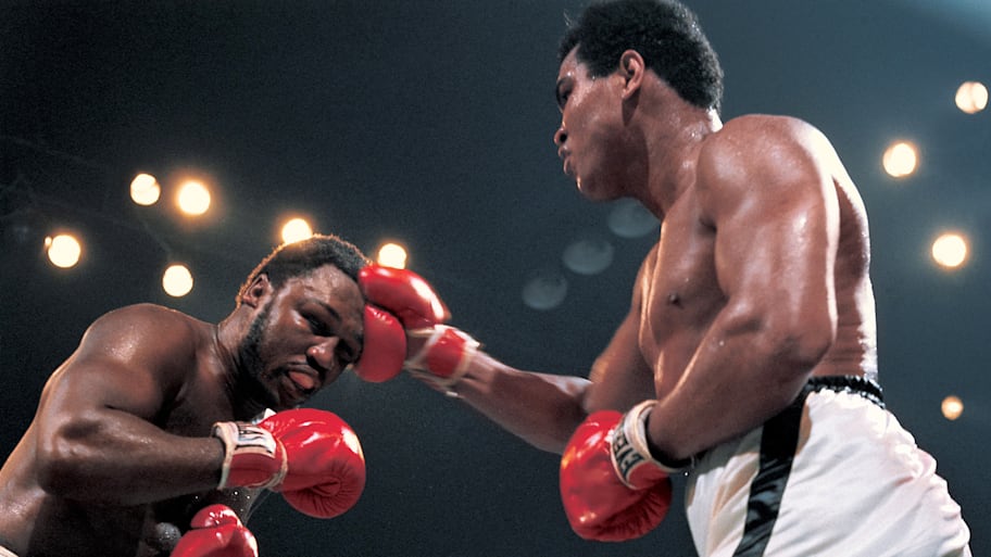 Muhammad Ali, Joe Frazier, referee Carlos Padilla