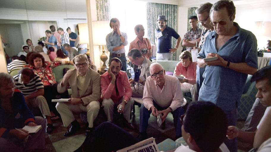 Muhammad Ali, media members