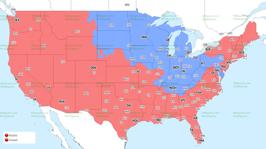 CBS Week 6 coverage map: Late window