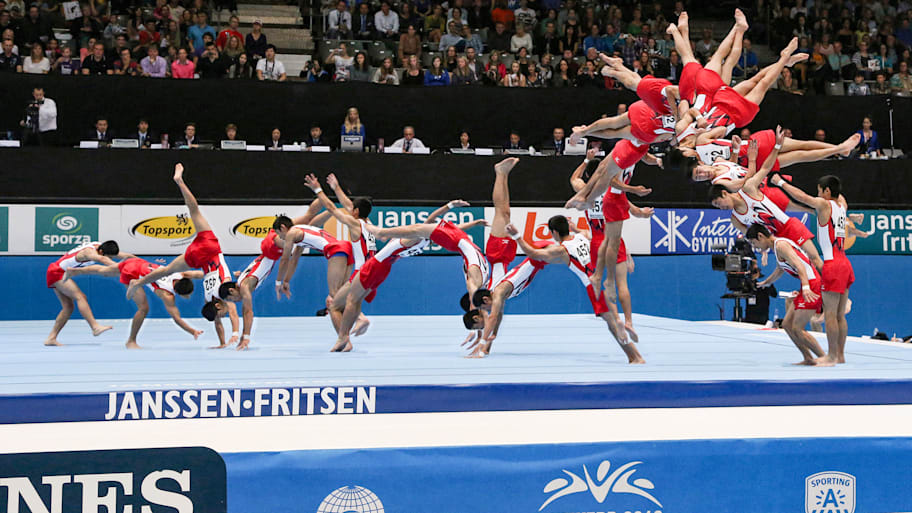 Kenzo Shirai of Japan competes Floor Exercise Final of the Artistic Gymnastics World Championships Belgium 2013