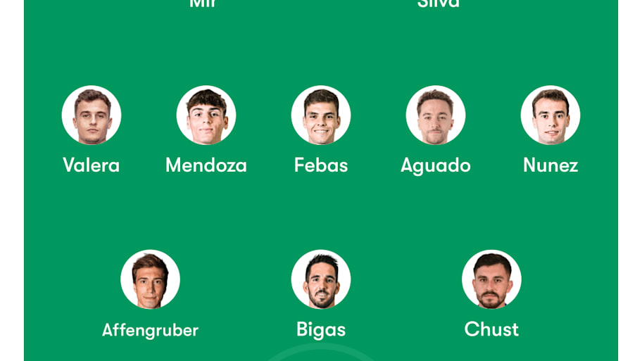 Elche lineup.