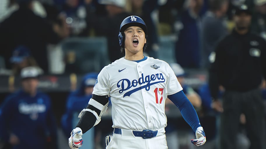 Shohei Ohtani in Game 3 of the World Series.