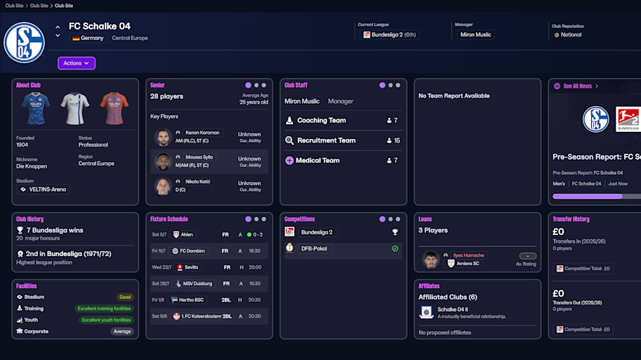 Schalke on Football Manager 26