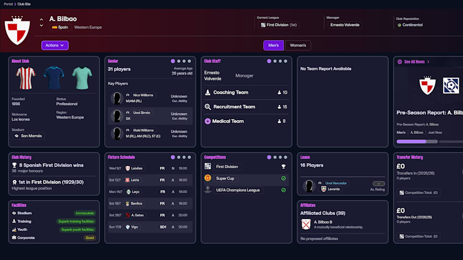 Athletic Club on Football Manager 26