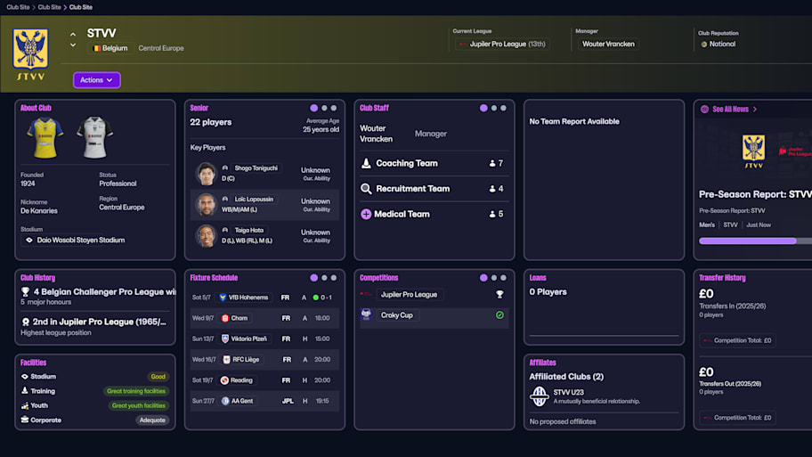 Sint-Truidense on Football Manager 26