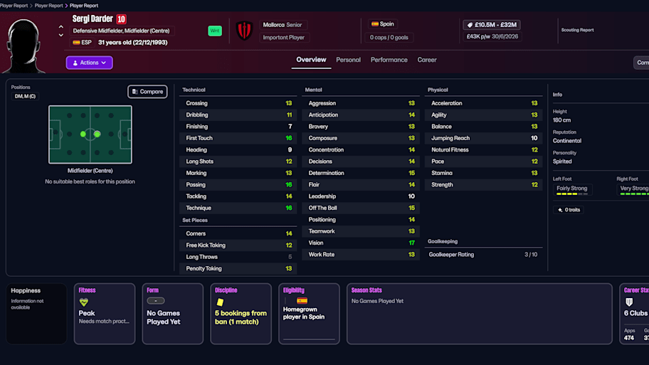 Sergi Darder on Football Manager 26