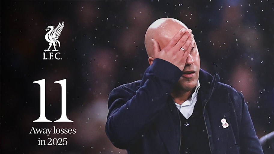 Liverpool’s away defeats in 2025
