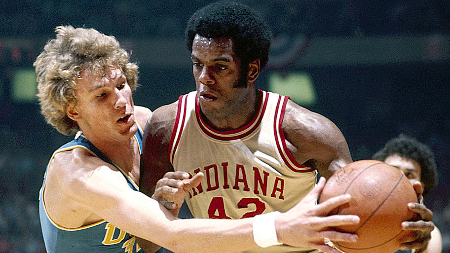 Indiana's Scott May against UCLA at The Spectrum in Philadelphia on March 27, 1976.