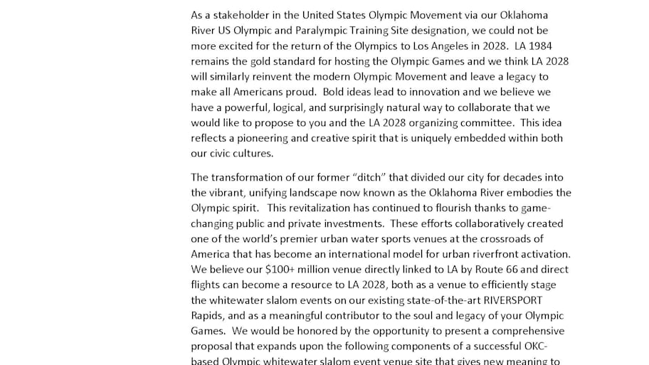 Page 1 of David Holt letter