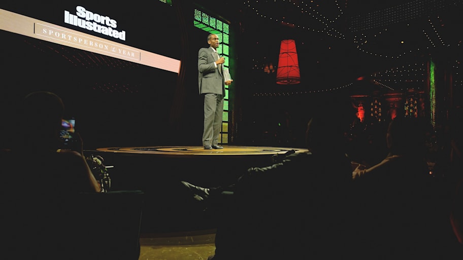 Shai Gilgeous-Alexander accepted his 2025 Sports Illustrated Sportsperson of the Year award at a ceremony at the Wynn Las Veg