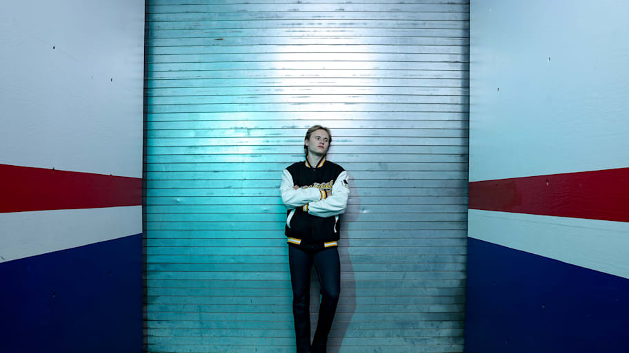 Ilia Malinin posing at a photoshoot