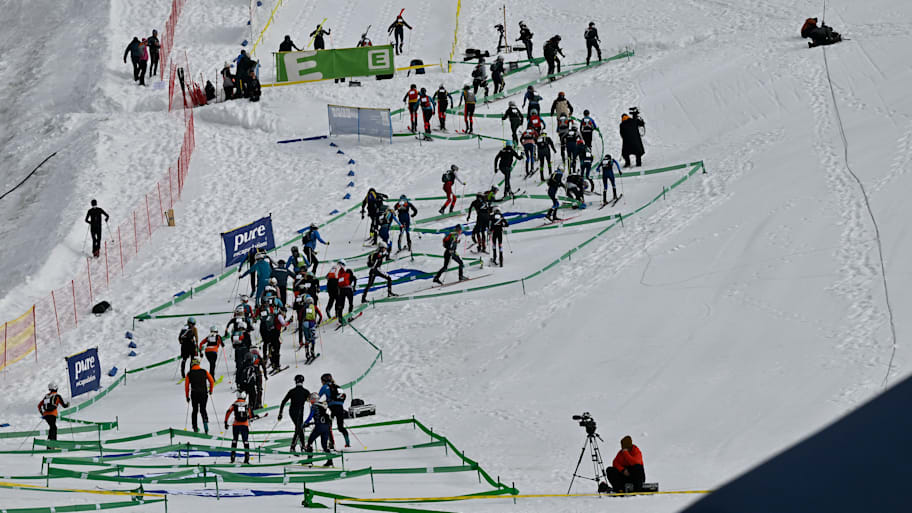 A view of a skimo event