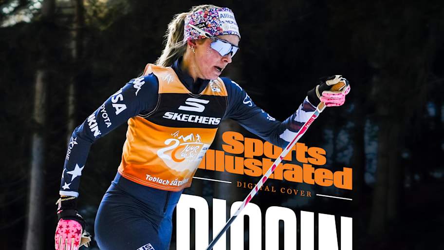 Jessie Diggins of Usa competes during the Women's pursuit on January 1, 2026 in Toblach Hochpustertal, Italy. 