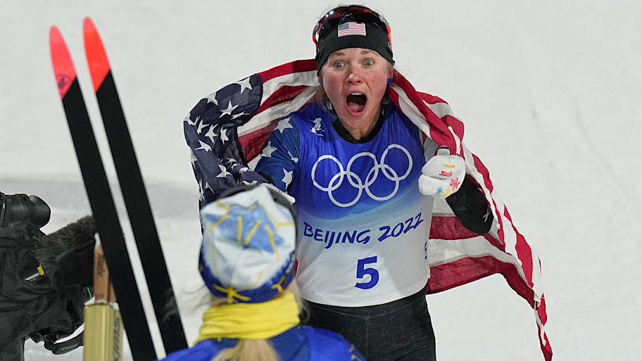 Jessie Diggins (USA) wins the bronze medalBeijing 2022 Winter Olympic Games