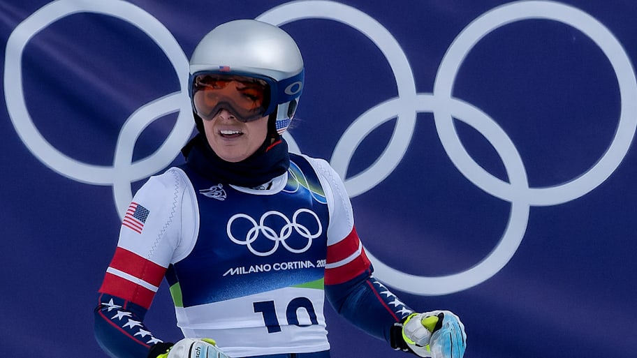 Lindsey Vonn training for the downhill.