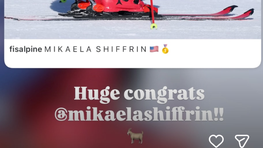 Mikaela Shiffrin, olympics, instagram story, screenshot, winter olympics, lindsey von
