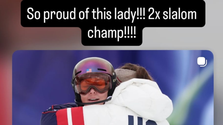 Mikaela Shiffrin, olympics, instagram story, screenshot, winter olympics, breezy johnson