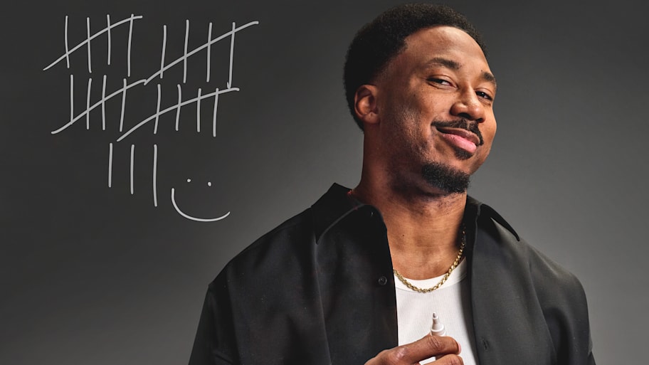 Myles Garrett smiles photo shoo