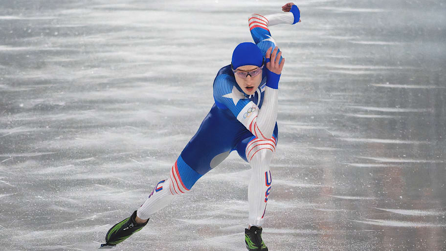 Jordan Stolz in the 500-meter