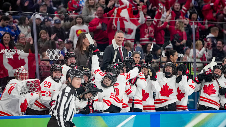Canada after taking the lead on a shorthanded goal to start the second period. 