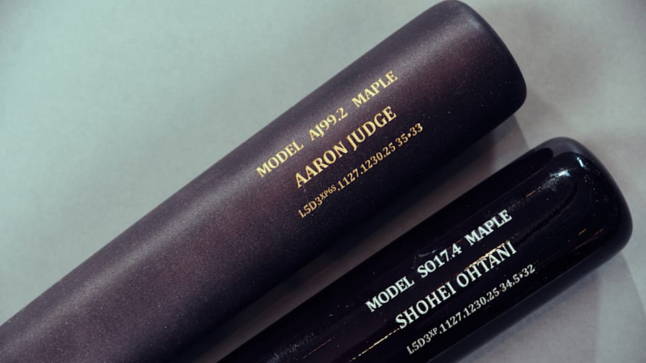 The bats used by Aaron Judge and Shohei Ohtani
