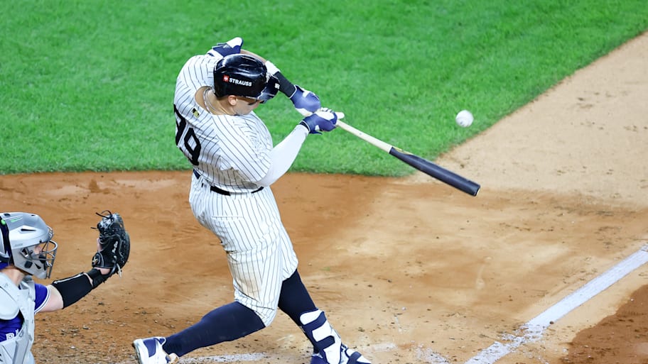 Aaron Judge swings
