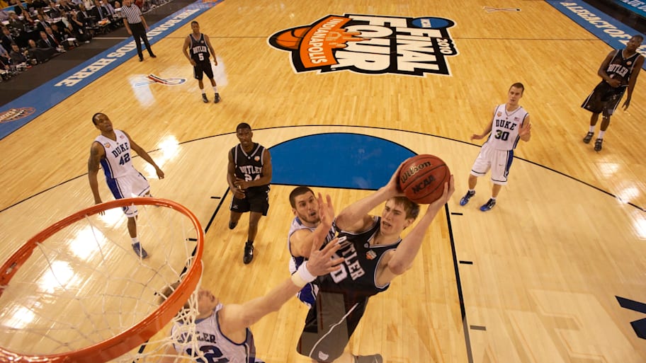 Butler’s Gordon Hayward goes up for a shot against Duke in the 2010 NCAA men’s basketball championship game.