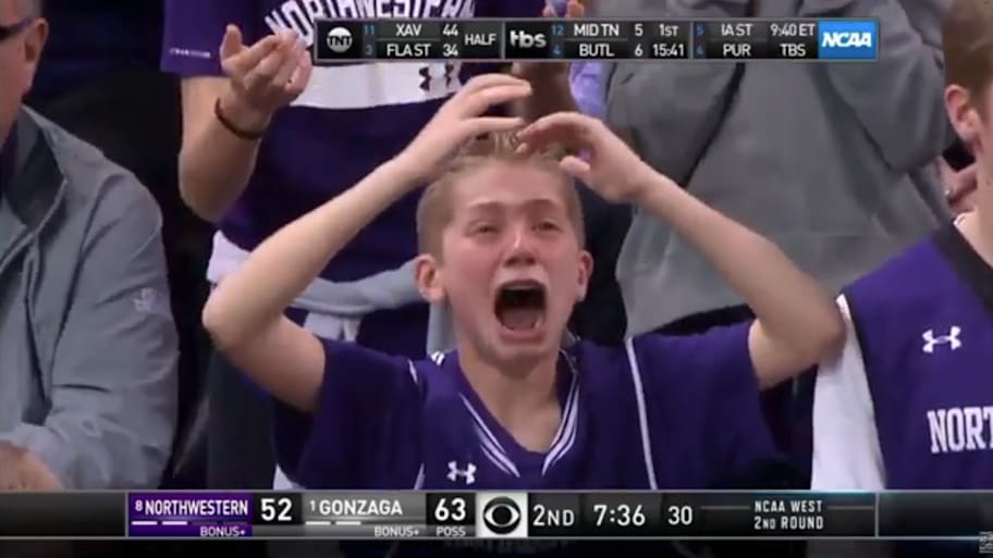 Northwestern crying kid meme