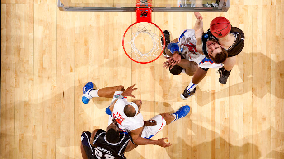 Butler’s Andrew Smith goes up for a shot against Florida in the 2011 Elite Eight.