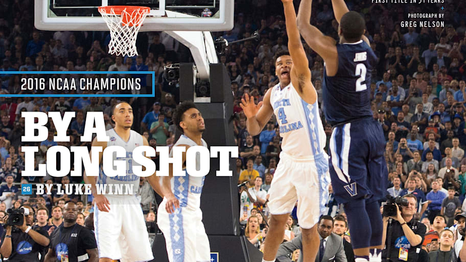 The April 11, 2016, Sports Illustrated cover of Villanova’s Kris Jenkins hitting the game-winning shot over North Carolina.