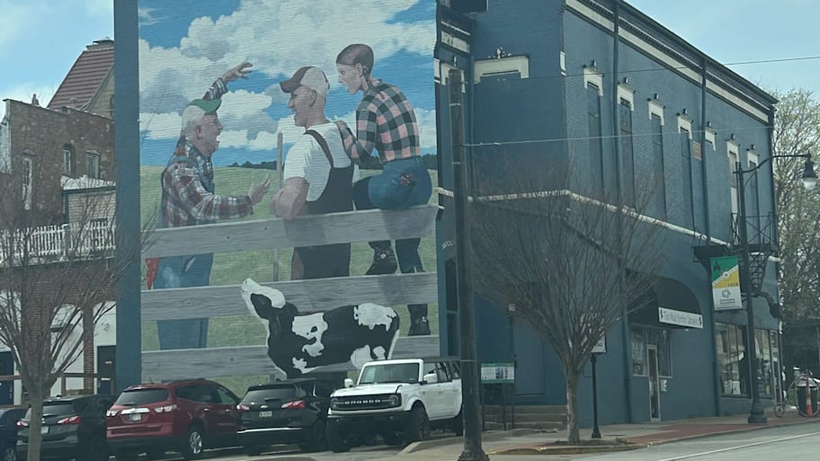 A view of downtown Greenfield, Ind.