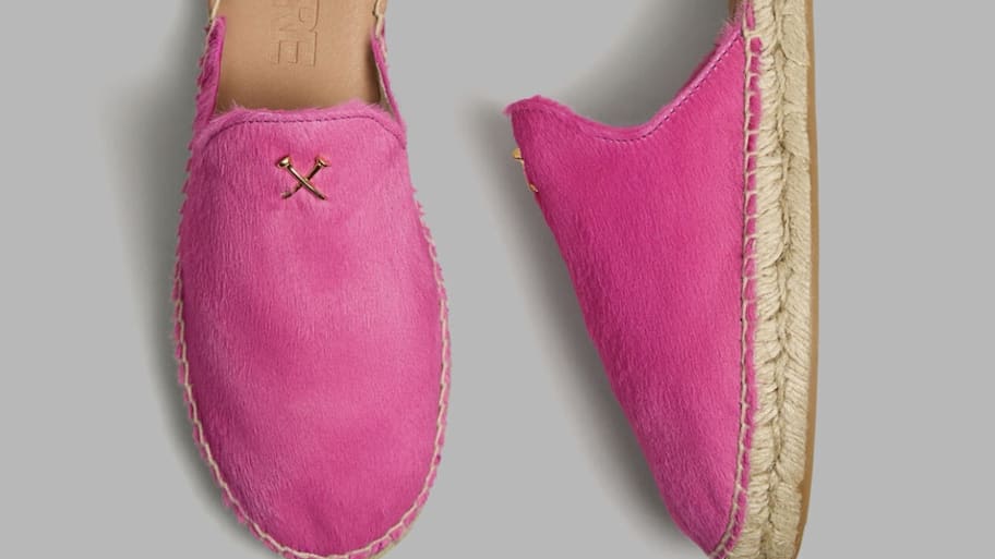 G/Fore Metal Tess pony hair espadrille