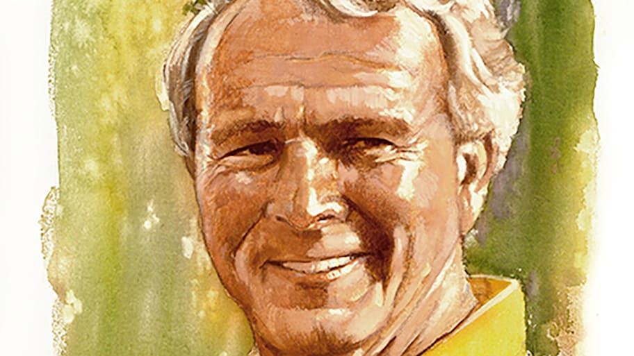Arnold Palmer portrait by Kim Fujiwara