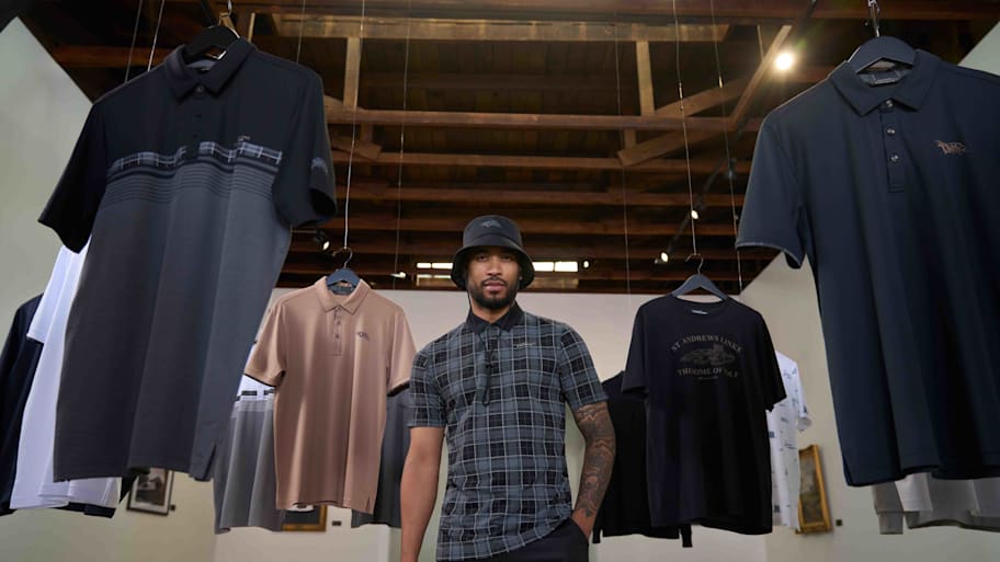 TravisMathew polos in a new collab with St. Andrews Links.
