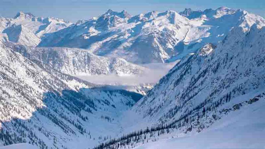 Skiing in Revelstoke, Canada