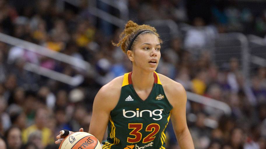 Alysha Clark in 2012 with the Storm