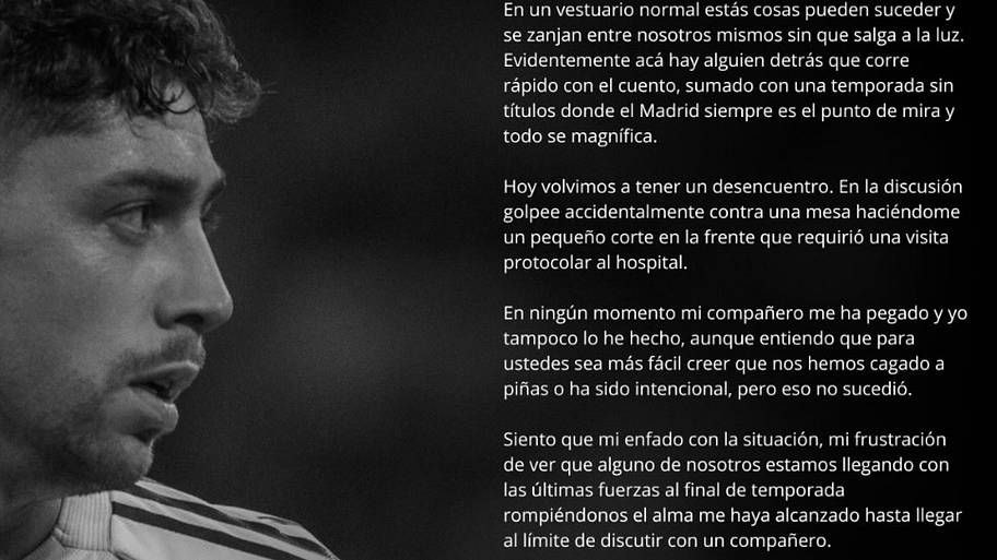 Federico Valverde statement.